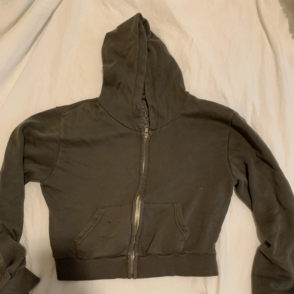 brandy melville zip up sweatshirt
